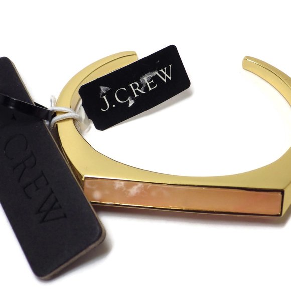 J. Crew  Semi-precious Stone Triangle Prism Cuff Bracelet - Picture 1 of 6